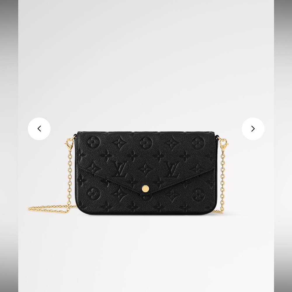 Black Louis Vuitton Félicie Pochette
